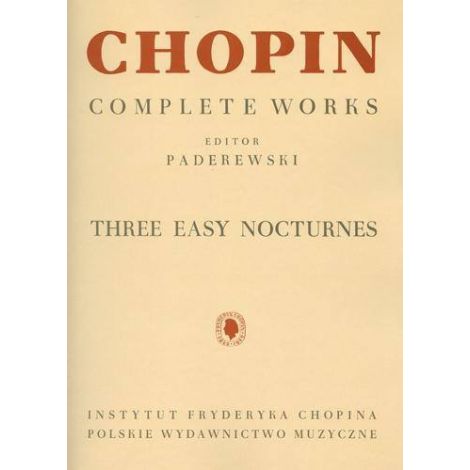 3 Easy nocturnes (from complete works, volume 7)