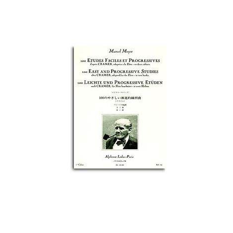Marcel Moyse: 100 Easy And Progressive Studies By Crammer For Flute (Volume 1)