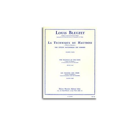Louis Bleuzet: The Technique Of The Oboe (Volume 2)
