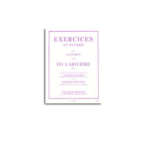 Edmond Lariviere-Exercices Et Etudes Pour La Harpe
