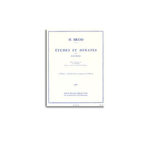 Henri Brod- Etudes Et Sonates Pour Hautbois, Vol 1