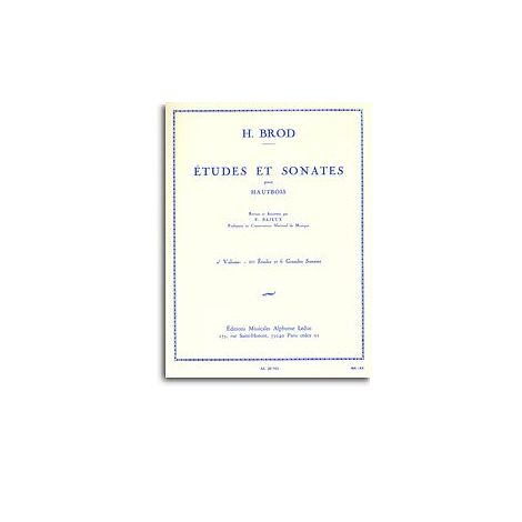 Henri Brod: Etudes Et Sonates Vol.2 (Oboe)
