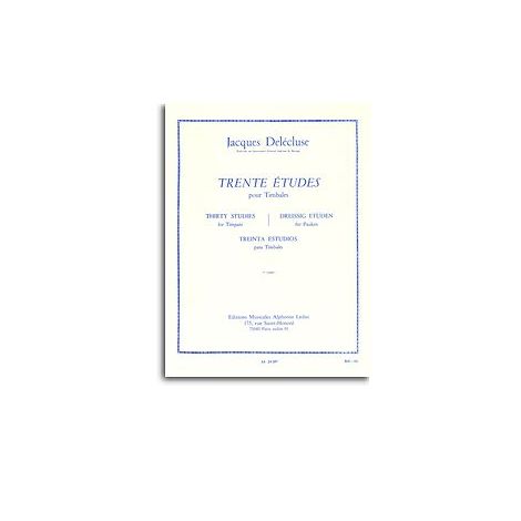 Jacques Del闂備浇鍋愰崢褍鐣烽幎se: 30 Studies for Timpani (Volume 1)