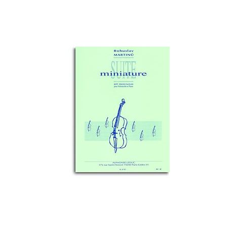 Bohuslav Martin: Suite Miniature (Cello/Piano)