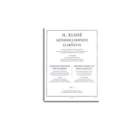 Hyacinthe Klos闂 - M闂備浇鍋愰崢褍鐣甸幓绶奷e Compl闂備胶绮銊╃嵁閹 De Clarinette, Vol. 1