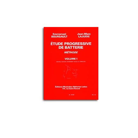 Boursault: Etude Progressive De Batterie Volume 1