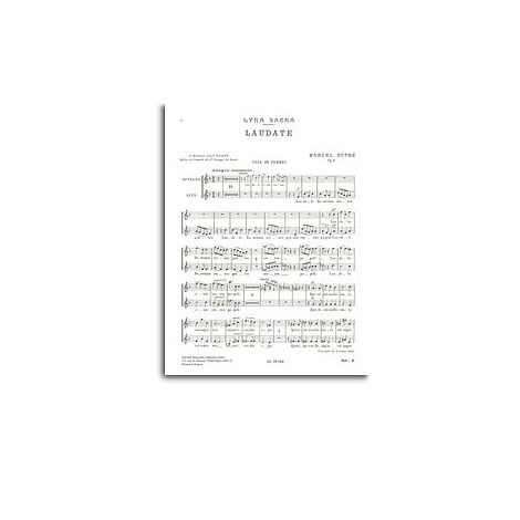 Marcel Dupre: Laudate Dominum Op. 9 No.4 (SA Chorus Parts)