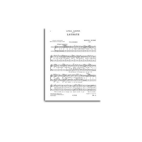 Marcel Dupre: Laudate Dominum Op. 9 No.4 (TB Chorus Parts)