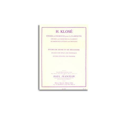 Hyacinthe E. Klose: Etudes de Genre et de Mecanisme (Clarinet solo)