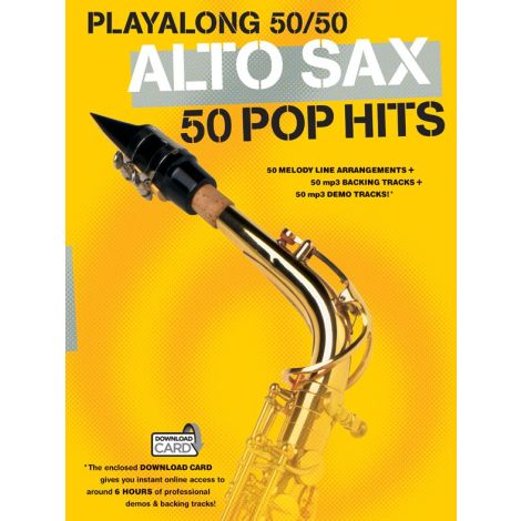 Playalong 50/50: Alto Sax - 50 Pop Hits