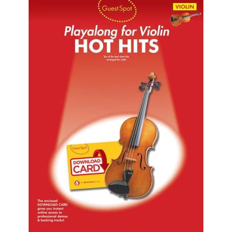 Guest Spot: Hot Hits - Violin (Book/Audio Download)