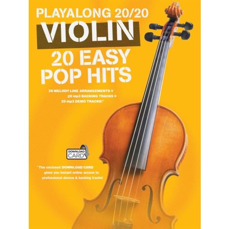 Playalong 20/20 Violin: 20 Easy Pop Hits (Book/Audio Download)