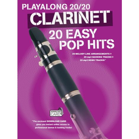 Playalong 20/20 Clarinet: 20 Easy Pop Hits (Book/Audio Download)