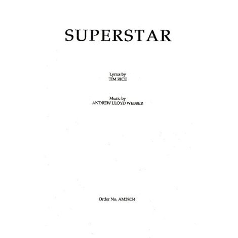 Andrew Lloyd Webber: Superstar (Jesus Christ Superstar) - SATB