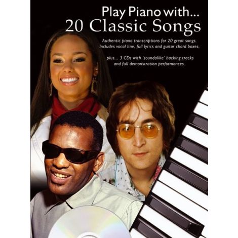 Play Piano With... 20 Classic Songs (Book And 3 CDs)