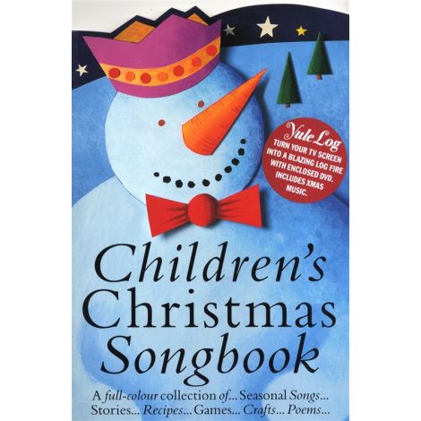 Children's Christmas Songbook In Colour + Yule Log DVD