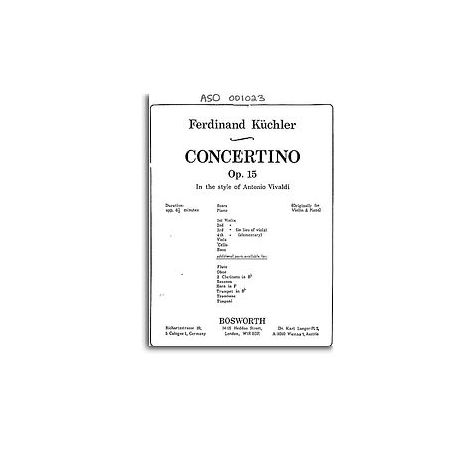 Ferdinand Kuchler: Concertino In D Op.15 'In Style Of Vivaldi'
