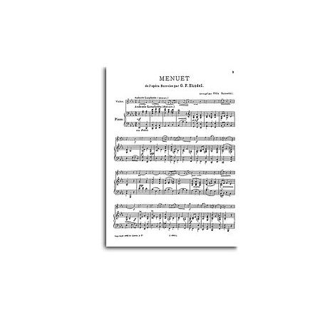 Handel, G F Menuet From Berenice Borowski Str Orch Sc/Pts