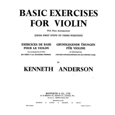 K. Anderson: Basic Exercises