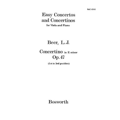 Leopold J. Beer: Concertino In E Minor Op.47 (Viola/Piano)