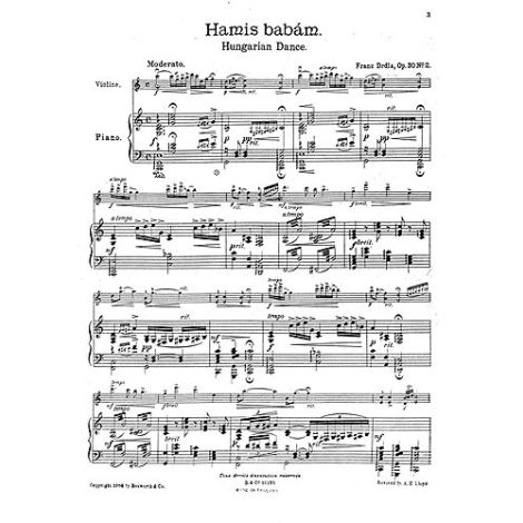 Franz Drdla: Hungarian Dances Op.30 No.2 'Hamis Babam'