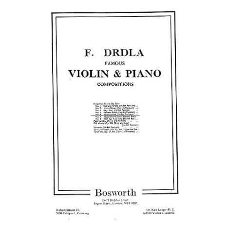 Franz Drdla: Hungarian Dances Op.30 No.6 'Bartfai Emlek'