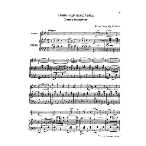 Franz Drdla: Hungarian Dances Op.30 No.8 'Csak Egy Szep Lany'
