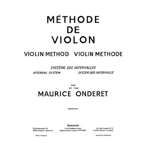 Maurice Onderet: Violin Method Book 1