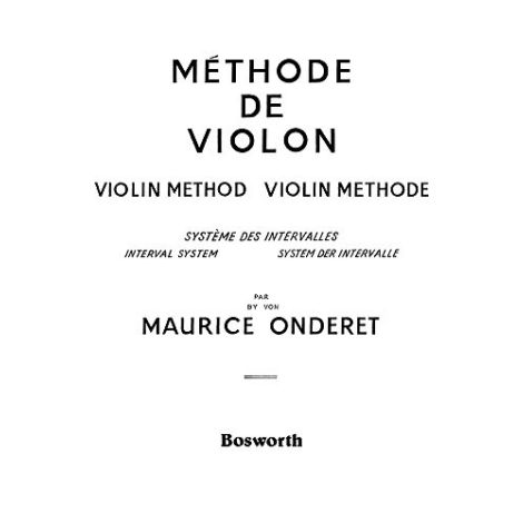 Maurice Onderet: Violin Method Book 2B