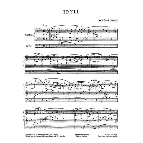 Douglas Coates: Idyll For Organ