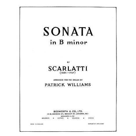Domenico Scarlatti: Sonata In B Minor (Organ)