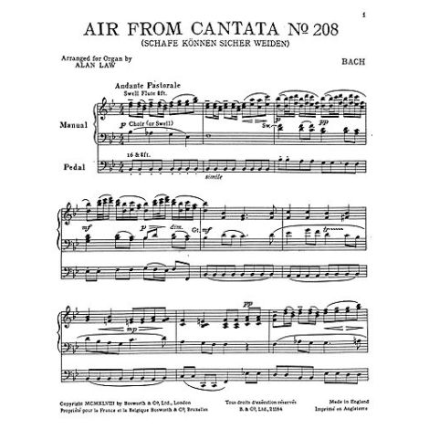 J.S. Bach: Air From Cantata No.208
