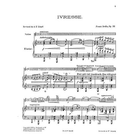 Franz Drdla: Ivresse Op.32