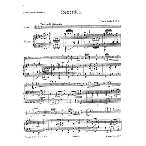 Franz Drdla: Rezinka Op.55
