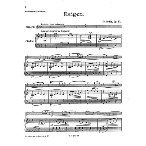 Franz Drdla: Reigen Op.87