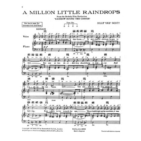 Scott B^a Million Little Raindrops^ Vce/Pf