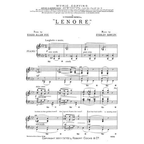 Hawley S Lenore Recitation Piece No.14 Speaker And Piano