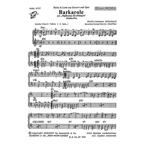 Addinsell, R Warschauer Konzert + Offenbach, J Barkarole Tocm Bnd