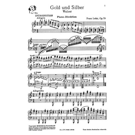 Franz Lehar: Gold Und Silber Walzer