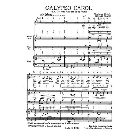 R. Graves: Calypso Carol (SATB)