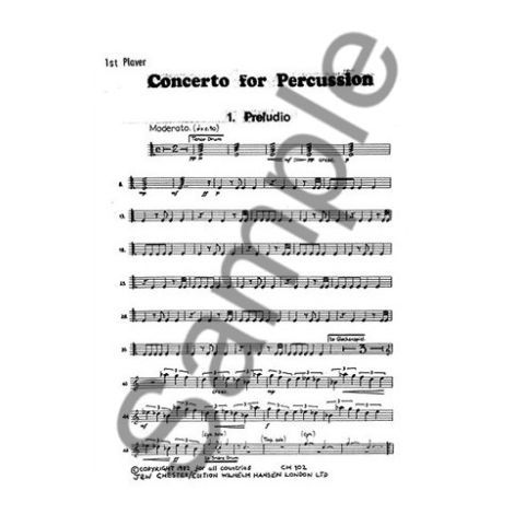 Leonard Salzedo: Concerto For Percussion Op. 73 (Pts)