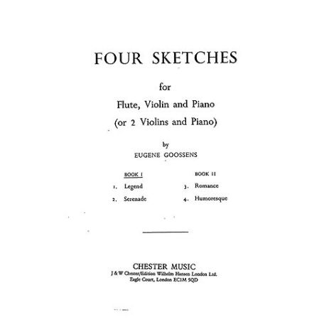 Goossens: Four Sketches - Book 1 (Score And Parts)