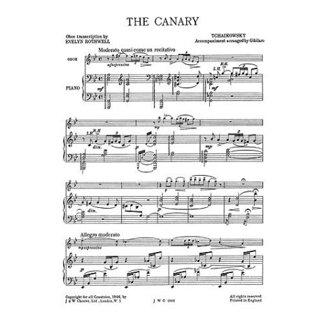 Pyotr Ilyich Tchaikowsky: The Canary 