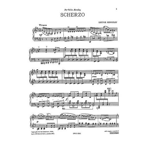 Lennox Berkeley: Scherzo Op.32 No.2