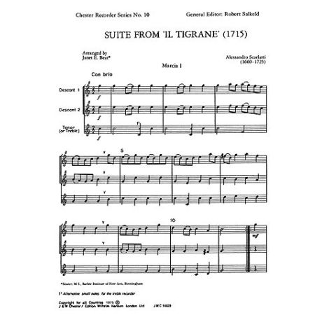 Alessandro Scarlatti: Suite (Il Tigrane)