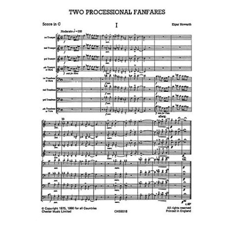 Two Processional Fanfares - Octet (Just Brass No.6)
