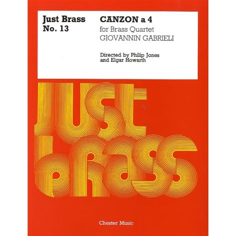 Giovanni Gabrieli: Canzon - Brass Quartet (Just Brass No.13)