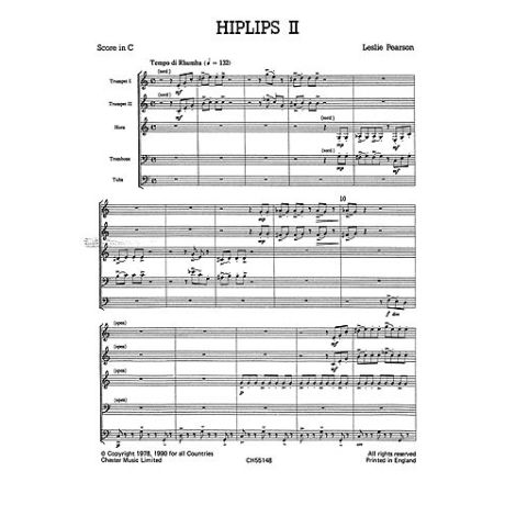 Leslie Pearson: Hiplips 2 (Just Brass No.31)