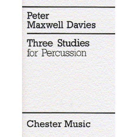 Peter Maxwell Davies: Three Studies For Percussion (Score)
