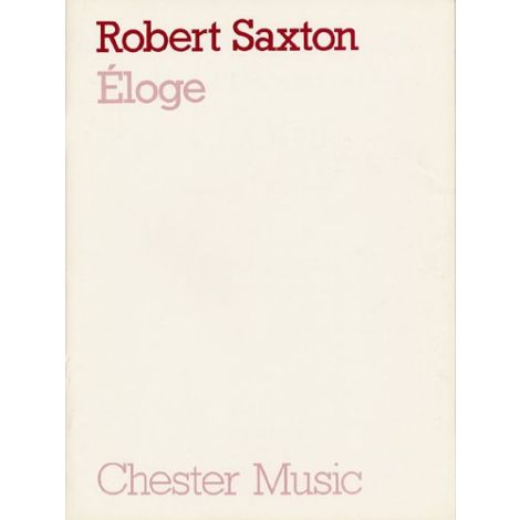 Robert Saxton: Eloge (Full Score)